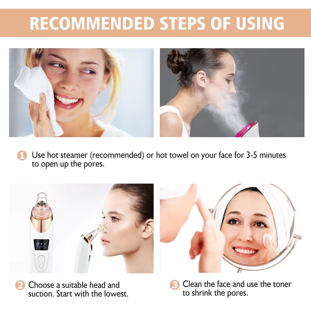 Revolutionary Blackhead Remover Vacuum: Your Ultimate Electric Face Cleaner for Pimple and Acne Removal