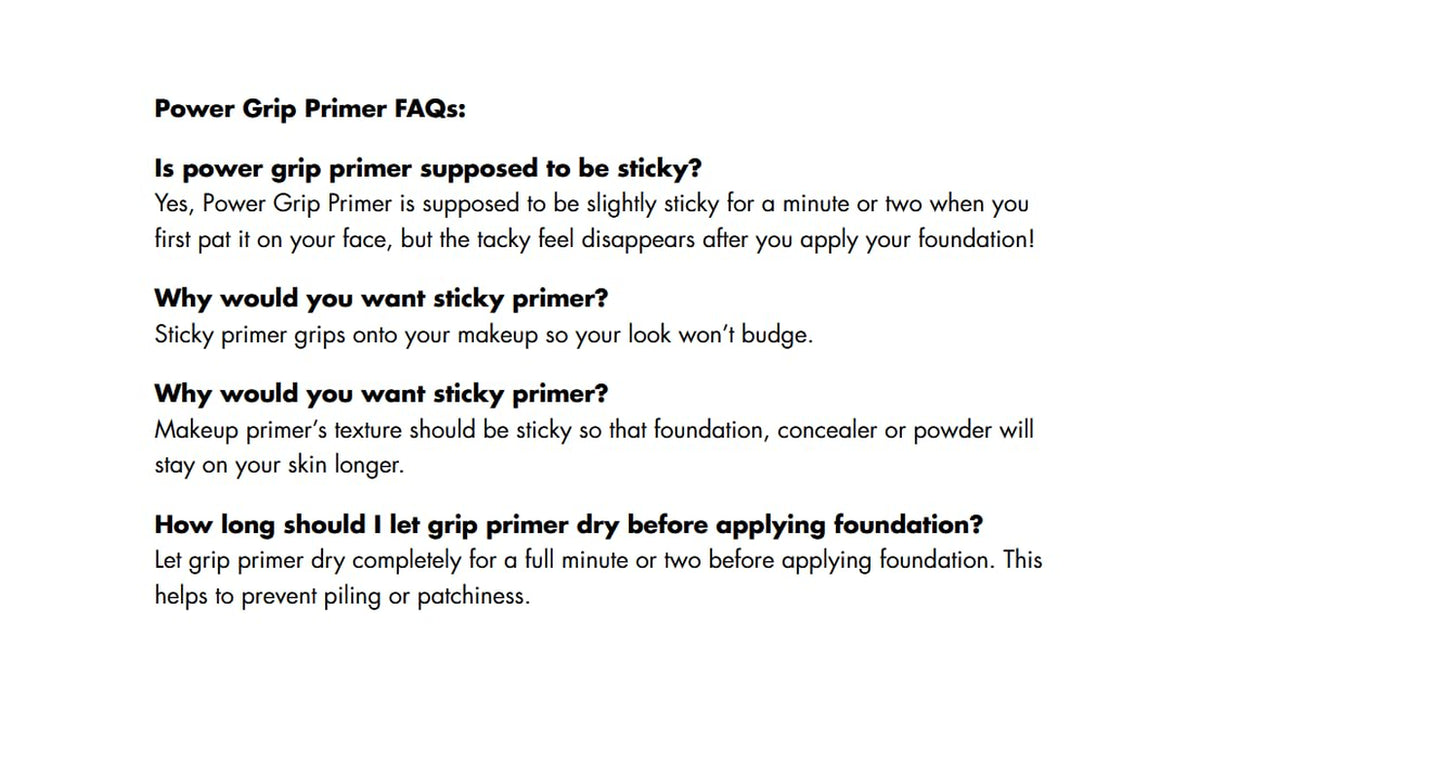 Transform Your Makeup Game with Power Grip Primer - Hydrating Gel for Flawless Skin and Long-Lasting Hold