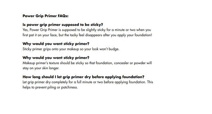Transform Your Makeup Game with Power Grip Primer - Hydrating Gel for Flawless Skin and Long-Lasting Hold